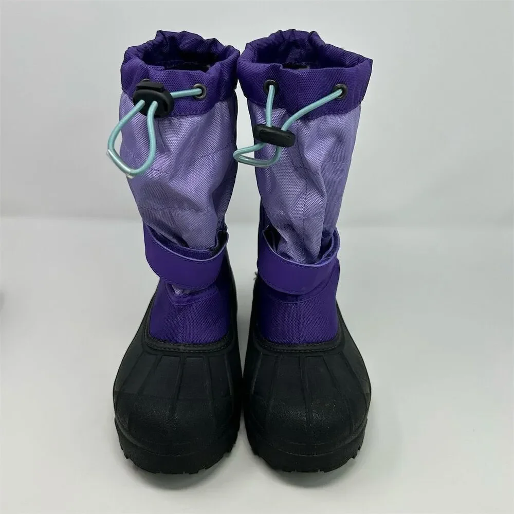 Columbia Kids Girls Snow Boots Purple Waterproof Insulated Winter Shoes Size 3